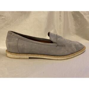 Caslon Triston Womens 9.5 Blue Suede Loafers Slip On Comfort Shoes Ortholite